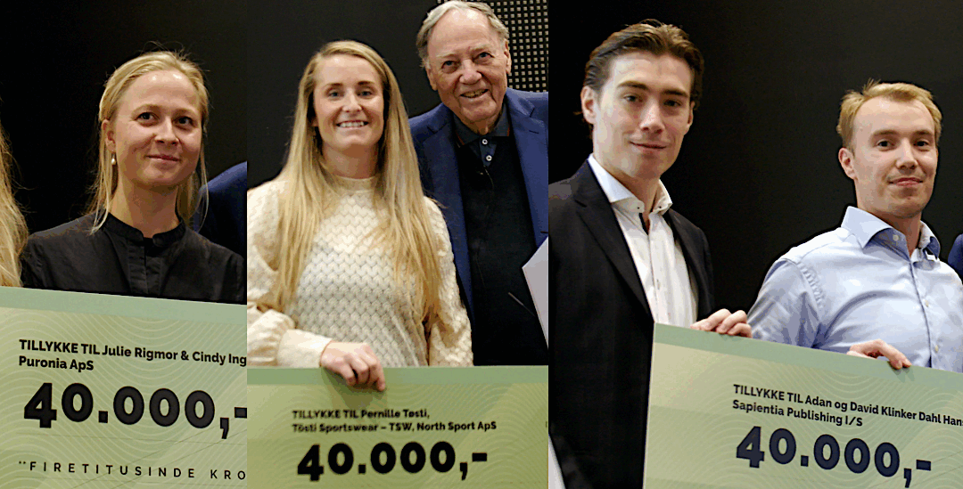 Tre nye iværksættere – med stort potentiale