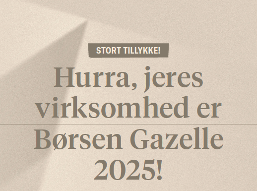 Gazellepris til Rødvig Bags